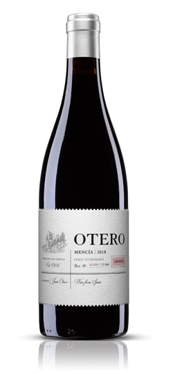 Botella de vino Otero Crianza 2018 Mencía de Bodegas Otero