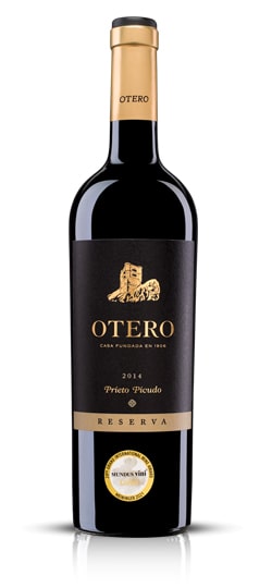 Botella de vino Otero Reserva 2014 Prieto Picudo de Bodegas Otero