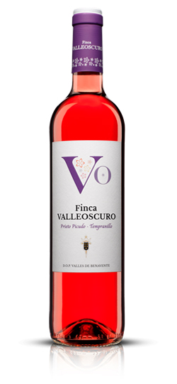 Botella de vino Valleoscuro rosado Prieto Picudo  y Tempranillo de Bodegas Otero