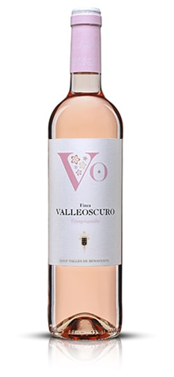 Botella de vino Valleoscuro Tempranillo de Bodegas Otero